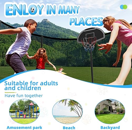 Miniatura 21 de Tranpoline - Tranpoline para exteriores de 16 pies, 14 pies, 12 pies, 10 pies, para niños y adultos, capacidad de peso de tranpoline de 300 a 1000