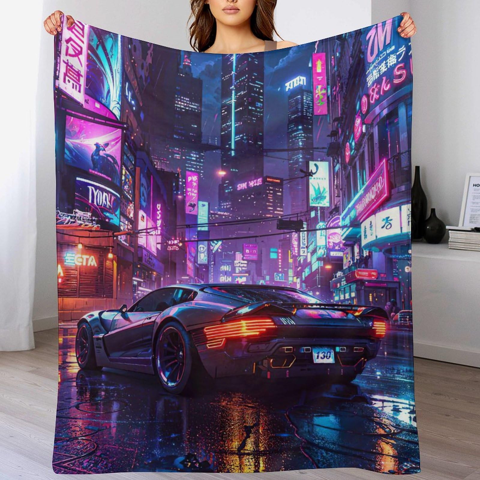 Voiture de sport couverture de salon douillette pour vos soirées canapé