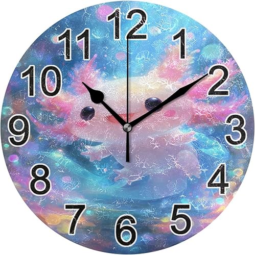 Vista 77 de Reloj de pared de hojas de eucalipto verde, reloj de cocina silencioso sin tictac, reloj decorativo grande de 25 cm, funciona con batería, para B442