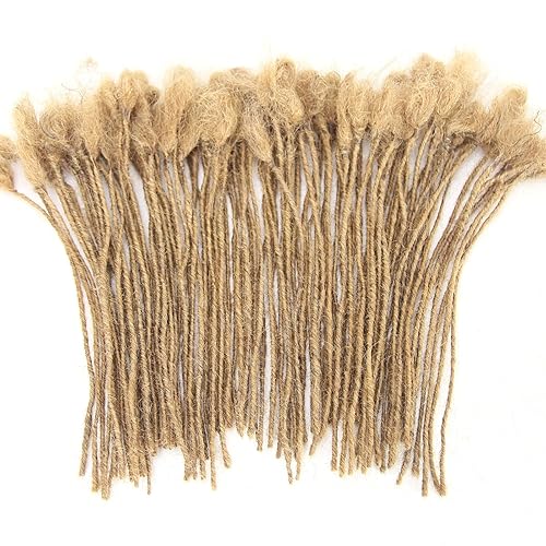 Miniatura 4 de ZigZag Hair Minilocs - Extensiones de cabello humano para rastas de 0.1 in, 20 hebras rubias, extensiones de cabello humano, trenzas de ganchillo (8