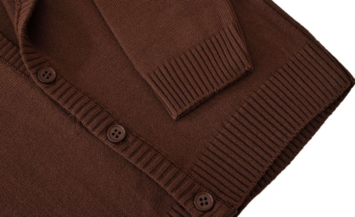 Lilax Boys’ Long Sleeve Uniform V-Neck Cardigan Sweater - Image 7