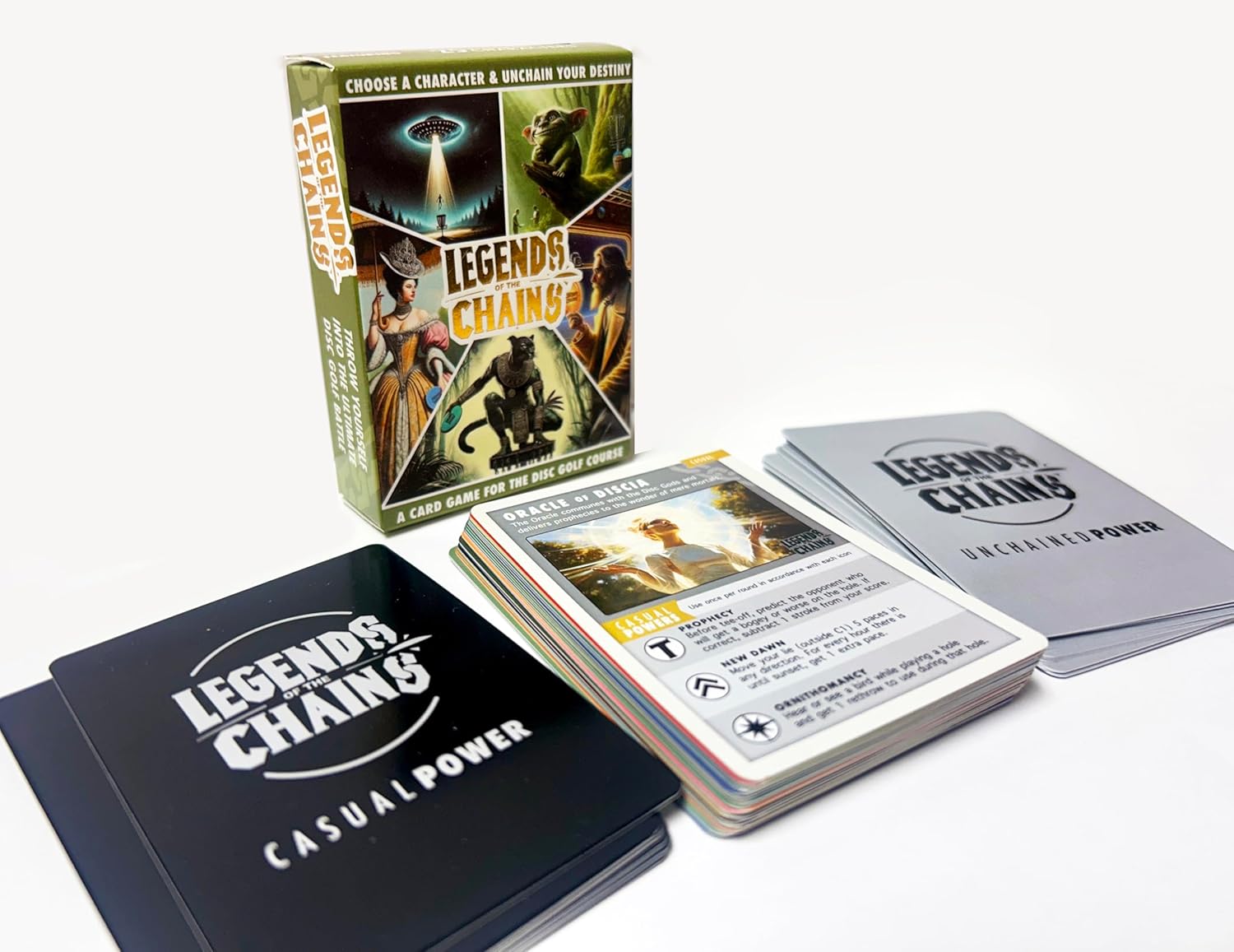 On-Course Disc Golf Card Game – Choose a Character & Unchain Your Destiny - Best Gift for Disc Golf Players