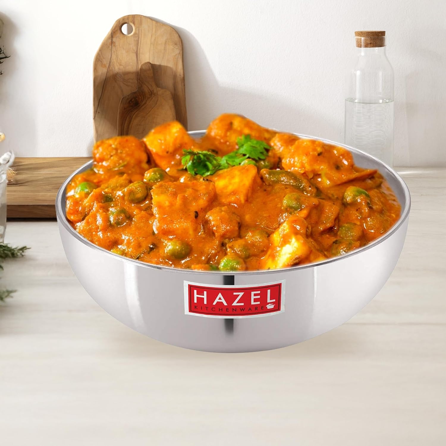 HAZEL Aluminium Tasla 4 mm Frying Tasra Kadhai, 28.6 cm, 6000 ML