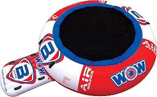 Air Jump Bouncer - Inflatable Floating Trampoline | An inflatable floating bounce platform for 1-2 riders out on the lake.