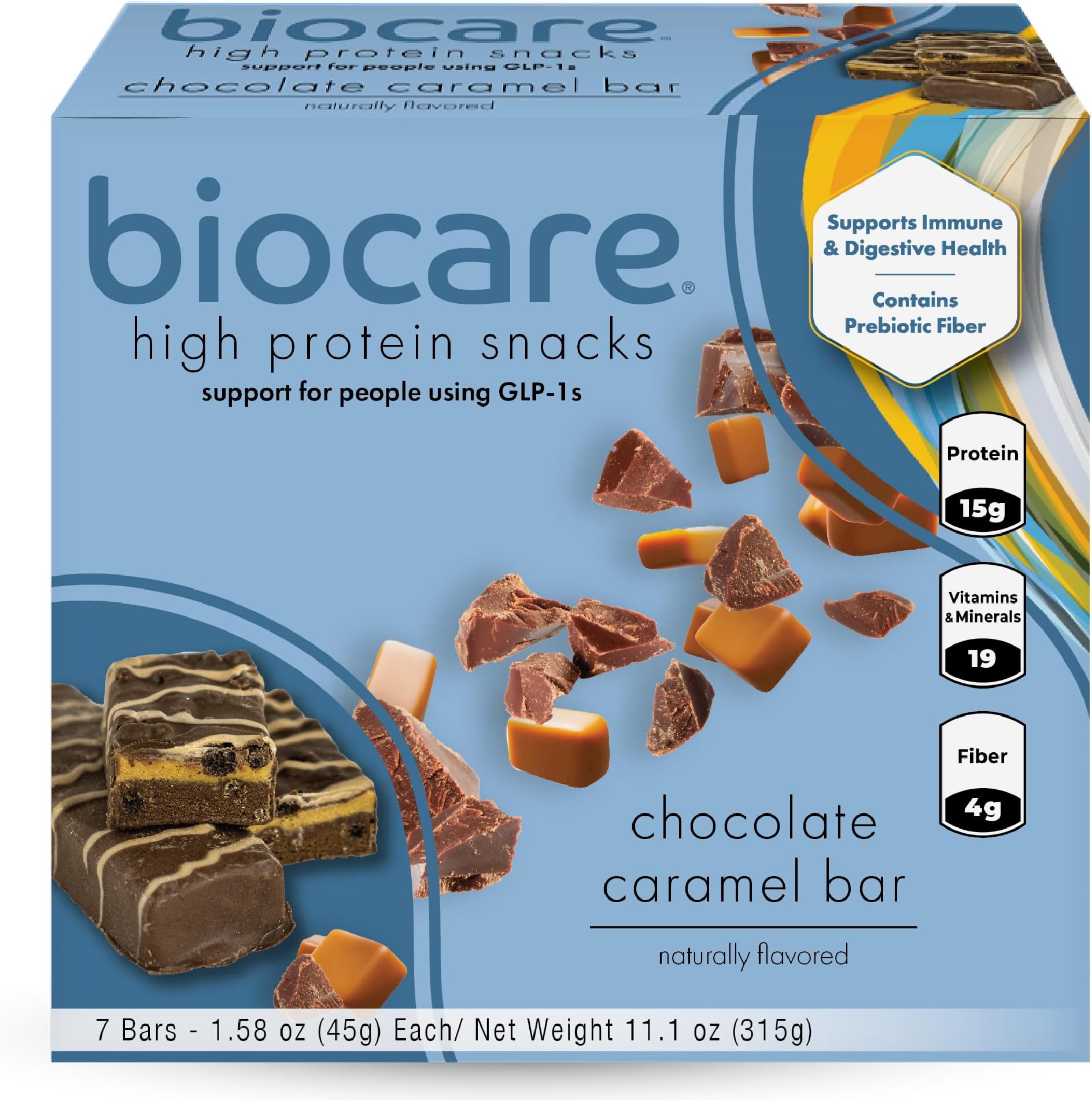 Protein Bar with Chocolate & Caramel by Biocare