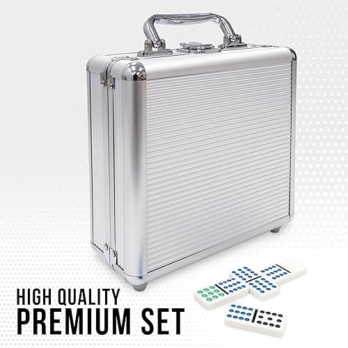 Miniatura 6 de Front Porch Classics, Juego de dominó de tren mexicano de aluminio, 2 a 8 jugadores de 8 a 99 años