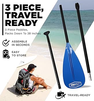 パドル 3セクションパドル 調節可能 64.57インチ~ sup用パドル