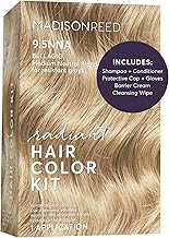 Madison Reed Radiant Hair Color Kit - 9.5NNA Medium Neutral Blonde (Bellagio Blonde), 100% Gray Hair Coverage Permanent Hair Dye for Resistant Grays | PPD-Free & Ammonia-Free, 1 Pack