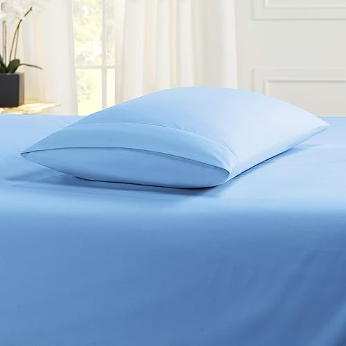 Miniatura 3 de Funda de almohada 100% algodón ultrasuave de 800 hilos, duradera y sedosa, tejido de satén de algodón puro (funda de almohada tamaño estándar) color