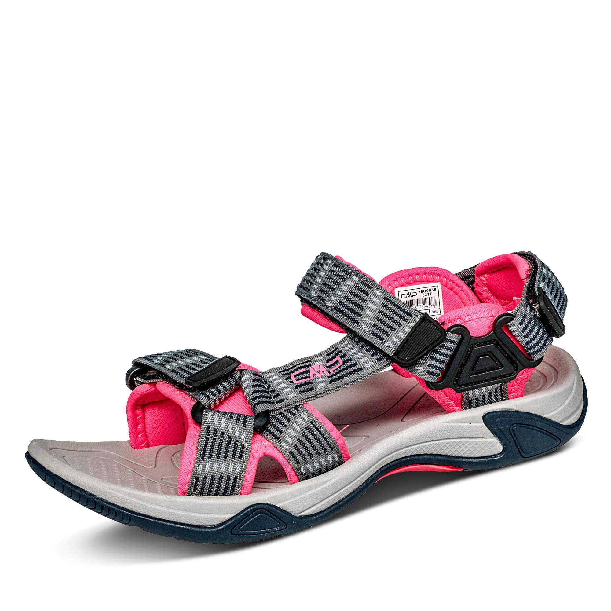 CMP HAMAL WOMEN'S HIKING SANDAL GREY-GLOSS UK 3.5