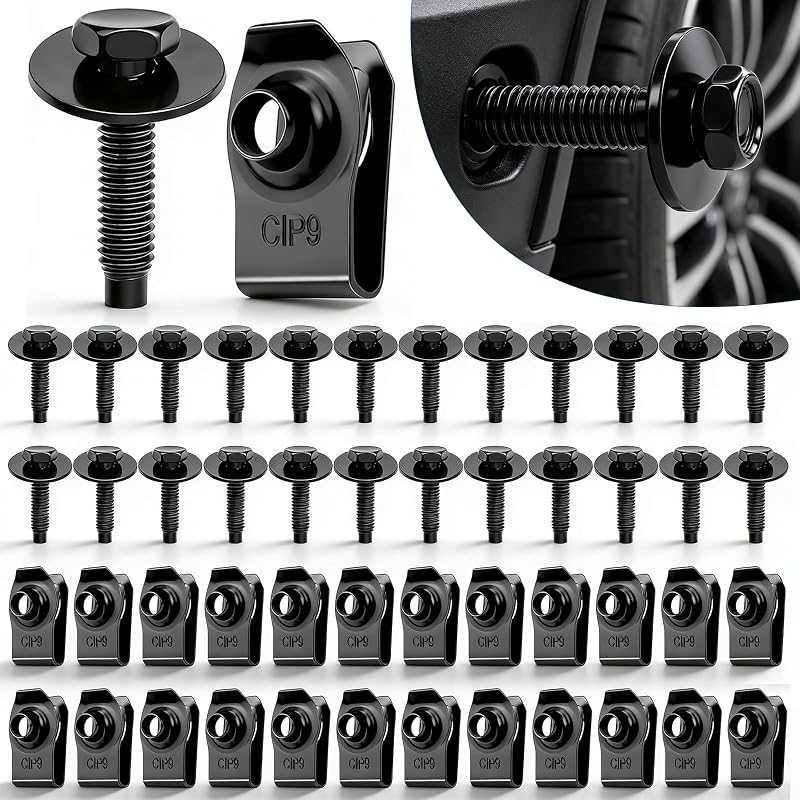 Kit de Parafusos M6-1,0 e Presilhas U para Carroceria Bemaka – 25 conjuntos