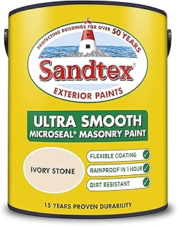 Sandtex Smooth Masonry 5L Ivory Stone