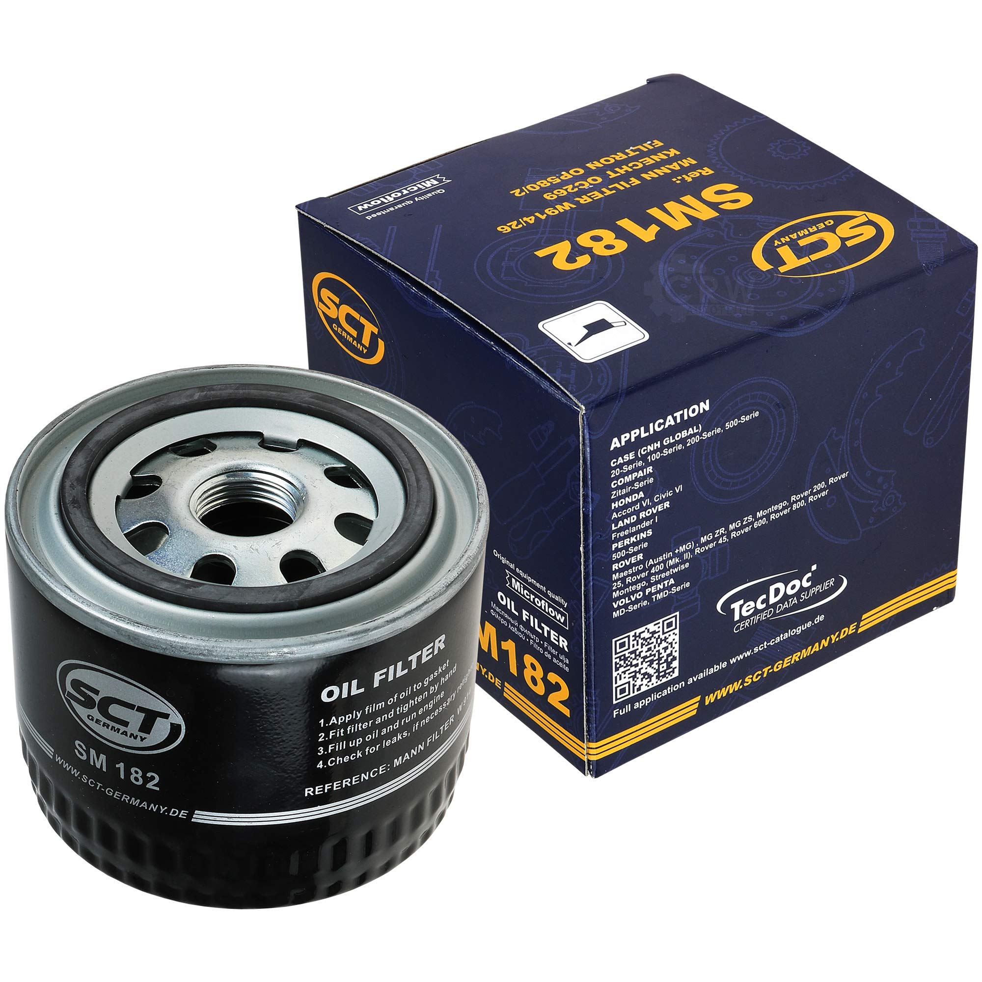 Set 85479884 SM 182 2 filtros de aceite SCT originales