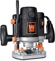 Vista 2 de WEN RT6033 15-Amp Variable Speed Plunge Woodworking Router Kit with Carrying Case & Edge Guide