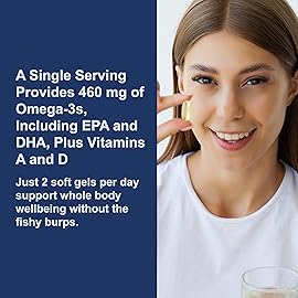 Carlson - Cod Liver Oil Gems, 460 mg Omega-3s, Plus Vitamins A and D3, Wild Caught Norwegian Arctic Cod, Sustainably Sourced Nordic Fish Oil Capsules, Lemon, 150 + 30 Softgels