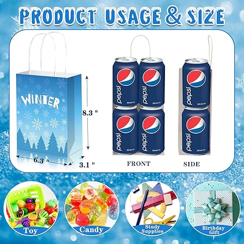 Miniatura 8 de Recuerdos de fiesta de Frozen  122 bolsas de regalo de fiesta de copo de nieve, calcomanías, collares, pajitas, pulseras, varitas de burbujas,