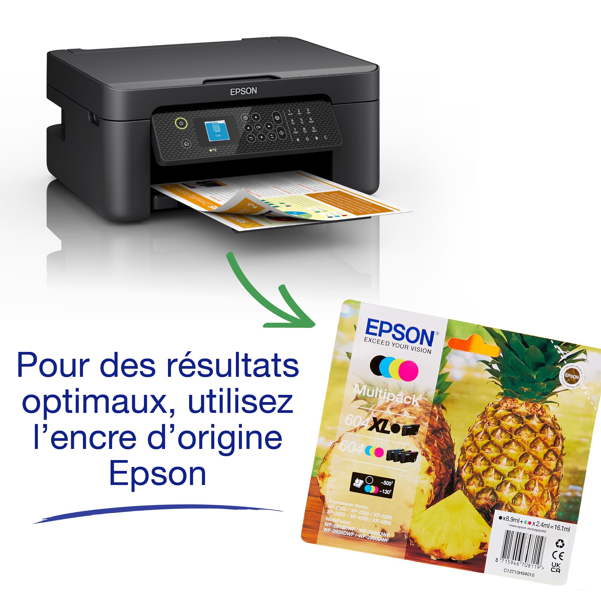 Epson WF-2910DWF Couleur MF Encre