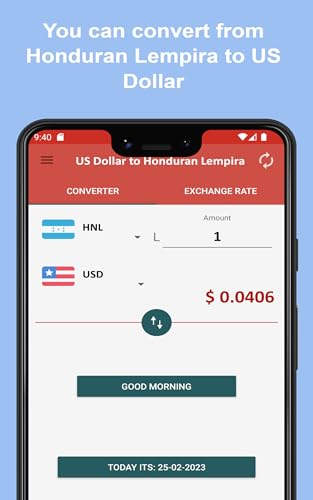 US Dollar to Honduran Lempira To see the Exchange rate on your Phone and Tablet