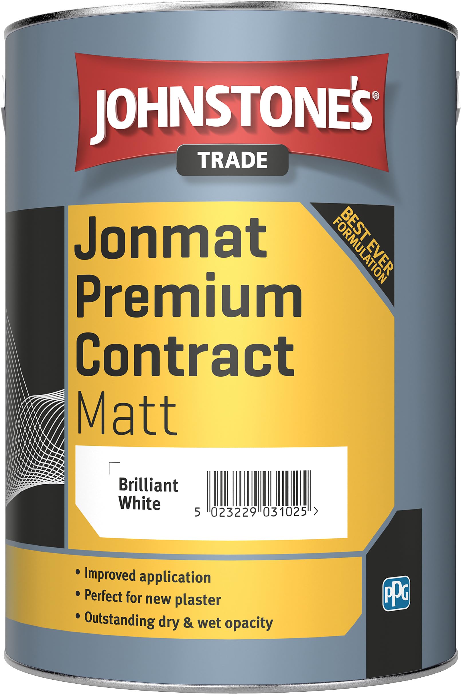 Johnstone's Trade Jonmat Premium Contract Matt - Brilliant White - 5 Litre