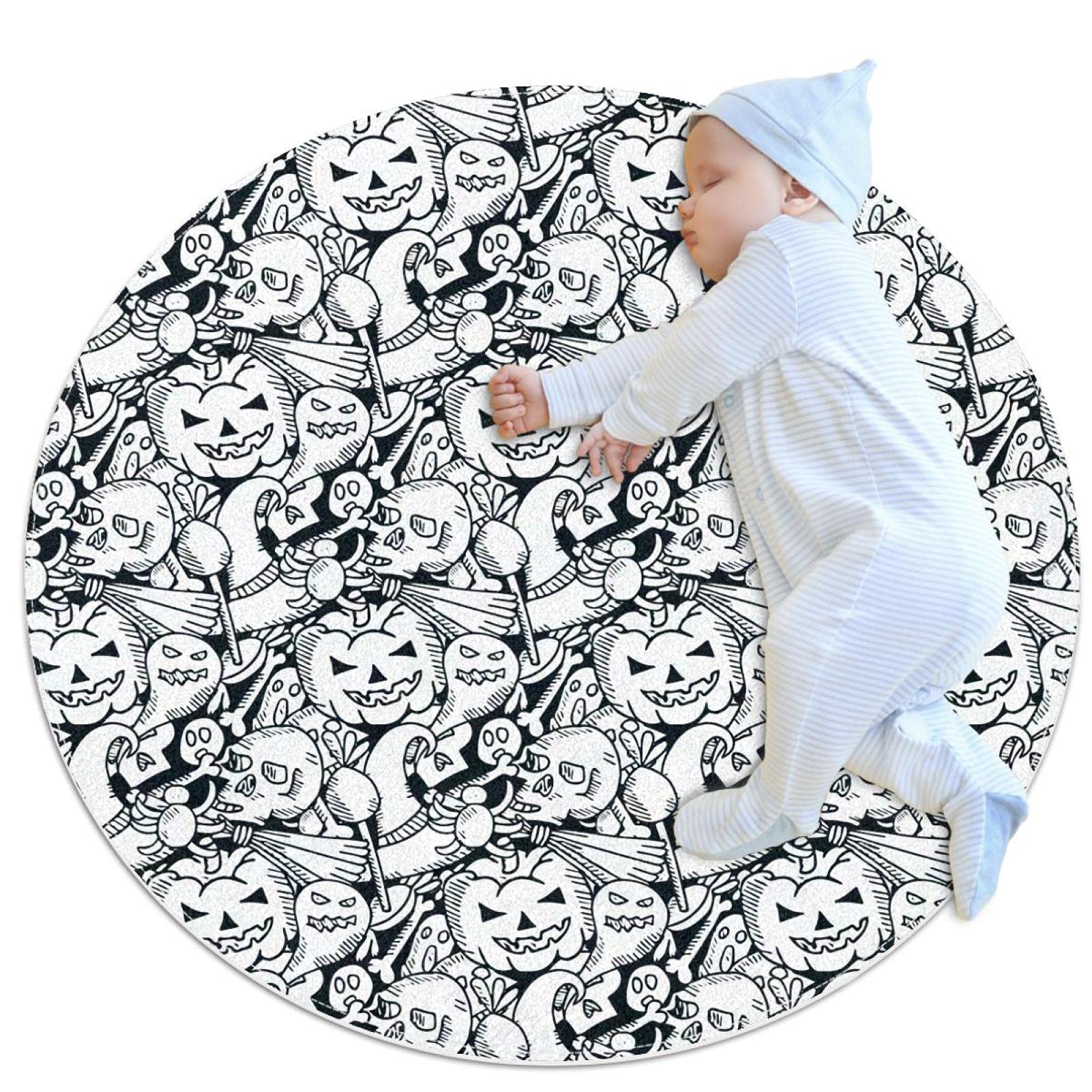 Tapis Halloween citrouilles antidérapant pour réchauffer le salon en automne