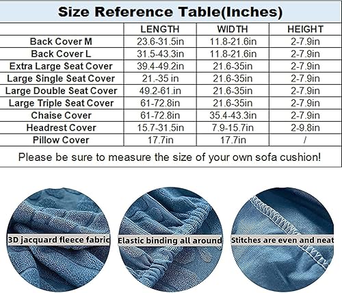 Miniatura 3 de GEOBY Nolaninterior - Fundas mágicas para sofá, fundas de sofá Nolaninteriors, funda mágica elástica e impermeable, fundas mágicas, fundas de sofá