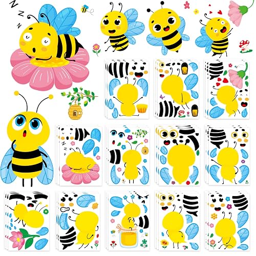 Make Your Own Honey Bee Stickers 36 Pack Spring Summer
