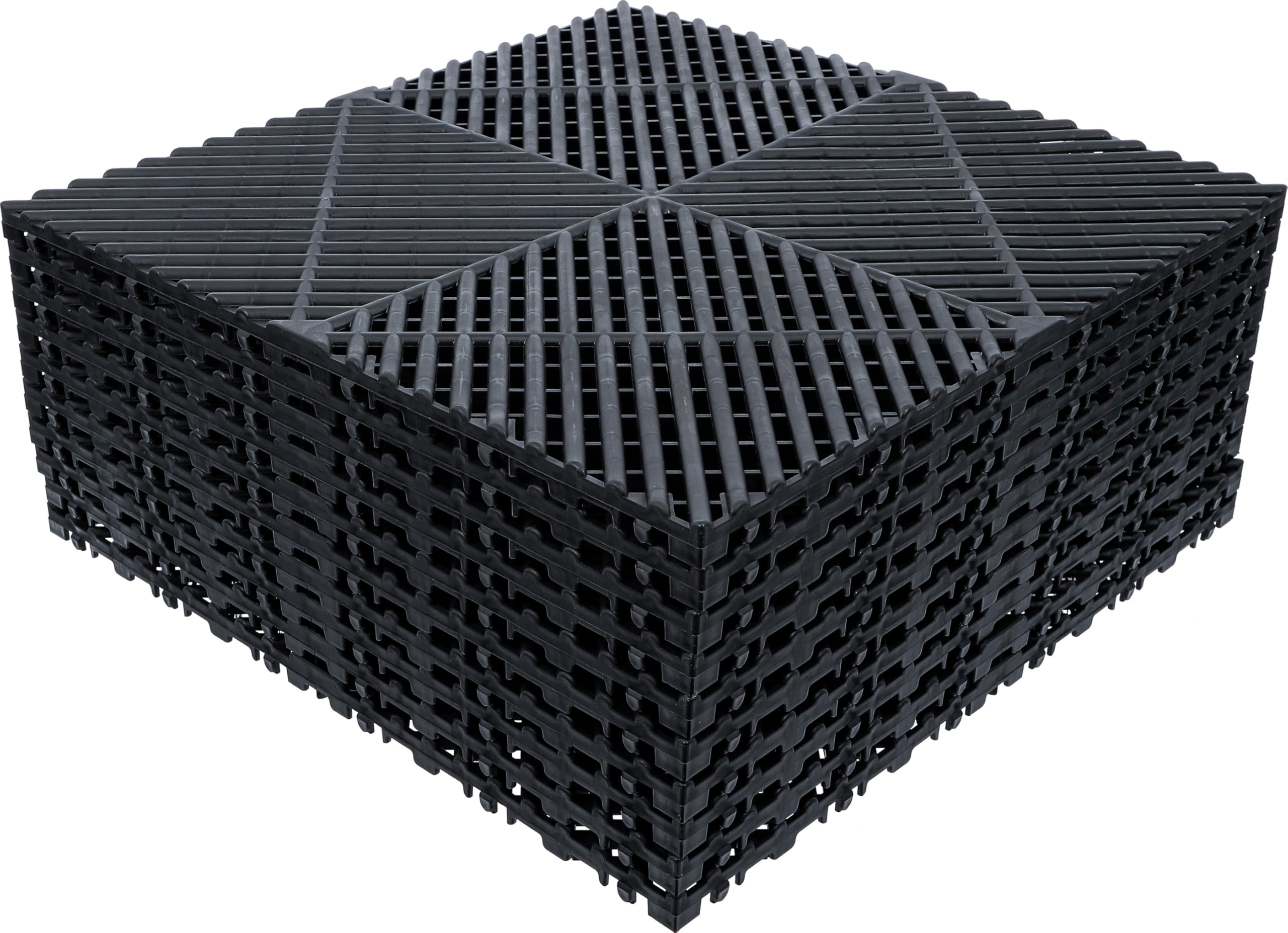 BGS 74546 | Kunststoff-Fliesen-Satz | Klick-System | 400 x 400 mm | 10-tlg.