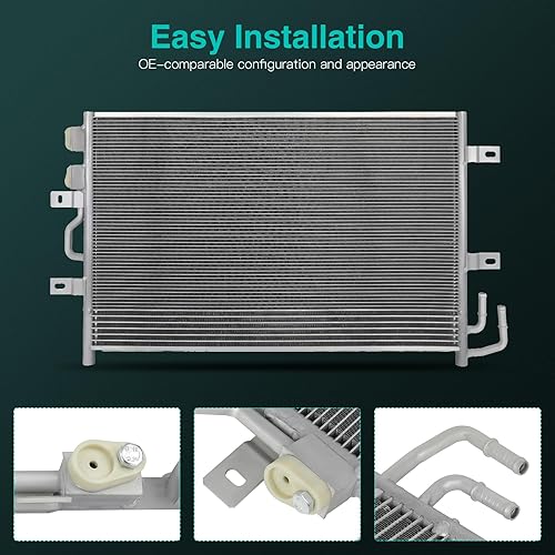 Miniatura 3 de SCITOO Condensador 3942 Condensador de aire acondicionado AC compatible para 2009-2012 para Ford para Flex 2010-2012 para Lincoln para MKT 2008-2012