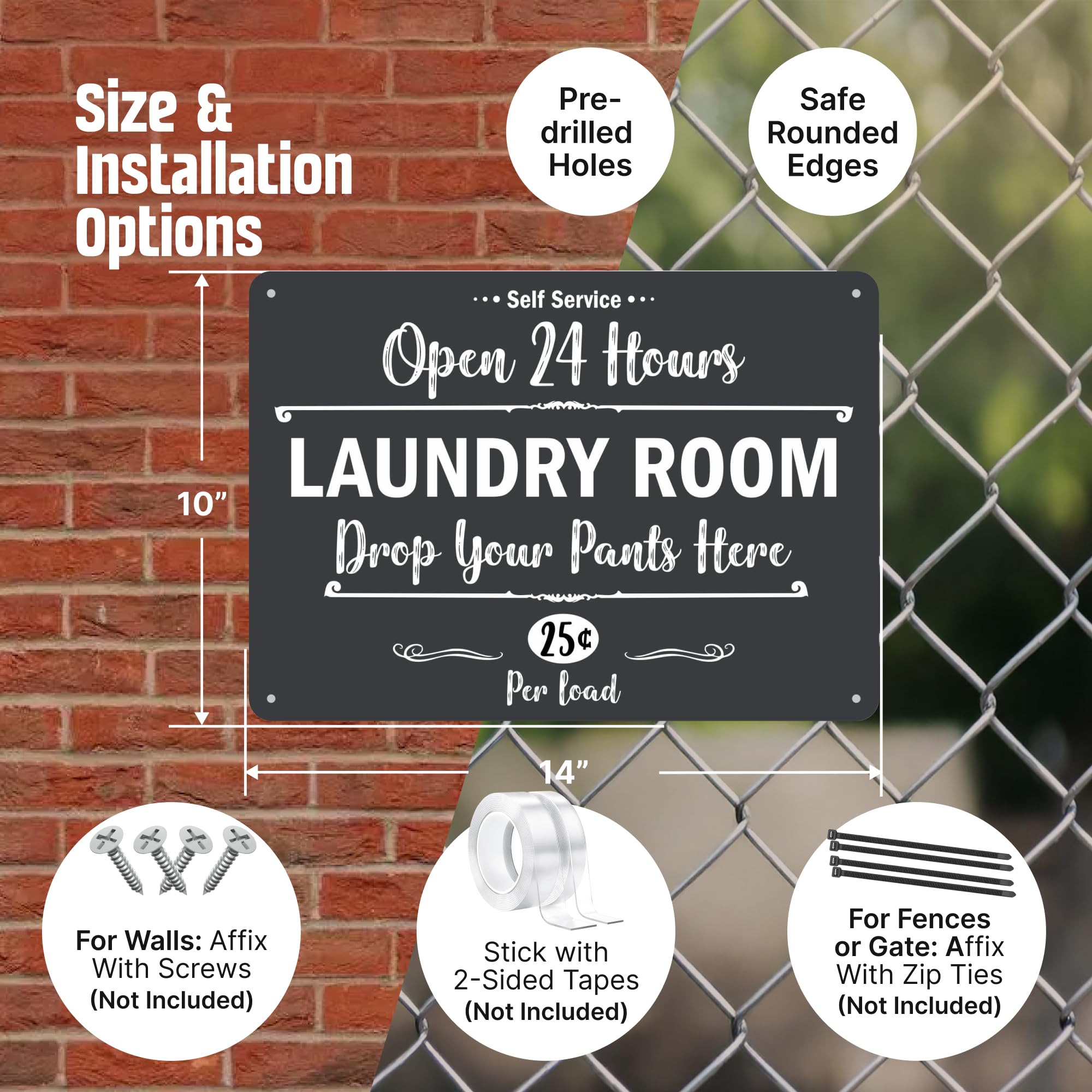 Amazon.com: SmartSign Laundry Room Drop Your Pants Here Sign