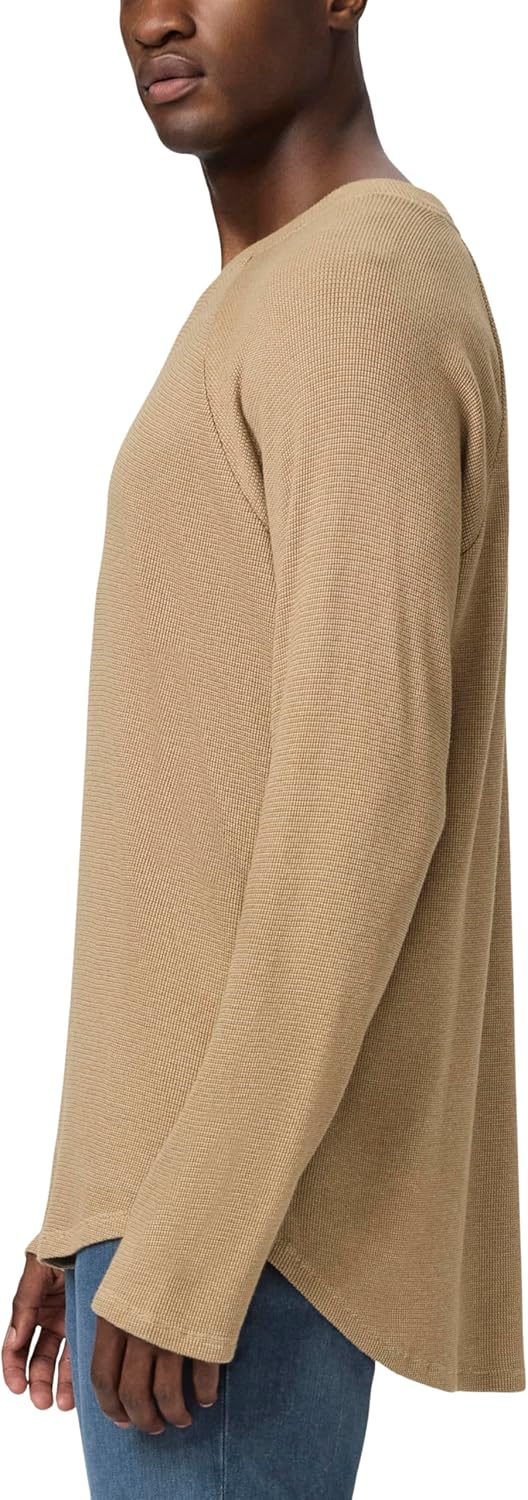 PAIGE Men's Odin Long Sleeve Waffle Knit Baseball Tee Shirt