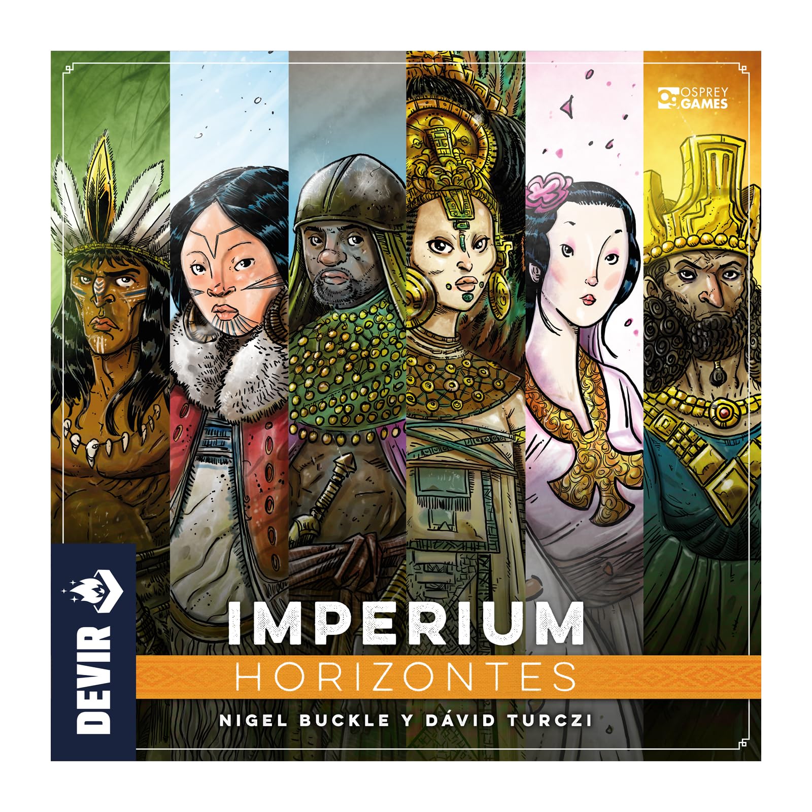 Devir – Imperium: Horizontes, Juego de Mesa Estratégico de Civilizaciones, Expansión, Conquista y Ciencia, 1-4 Jugadores, 14+ años (BGIHSP)