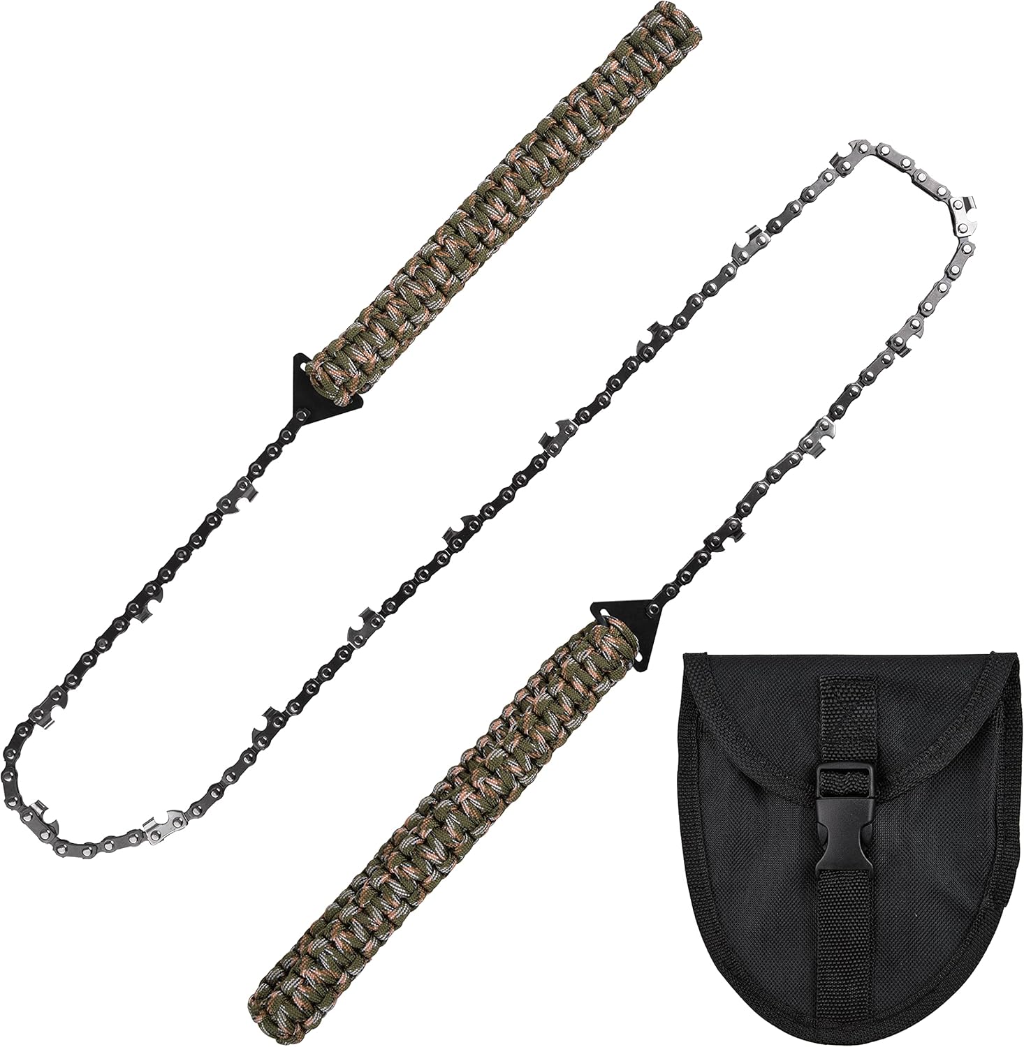 SHADDOCK Hand Chainsaw with Belt Bag, Portable Folding Survival Chain