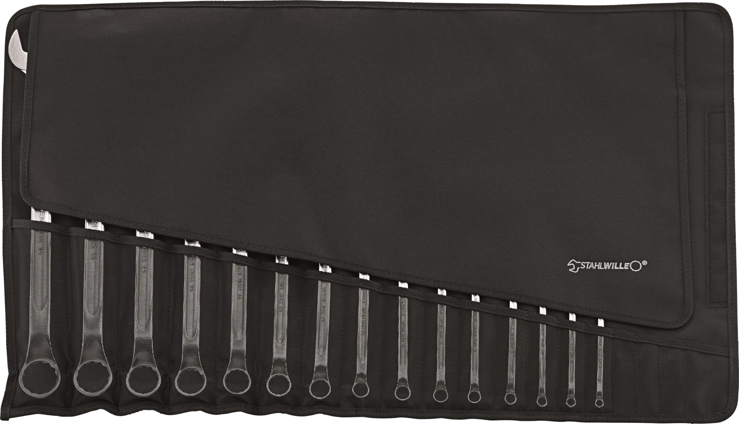Stahlwille 96401004 14/15 Combination Spanner Set, Open-Box Long