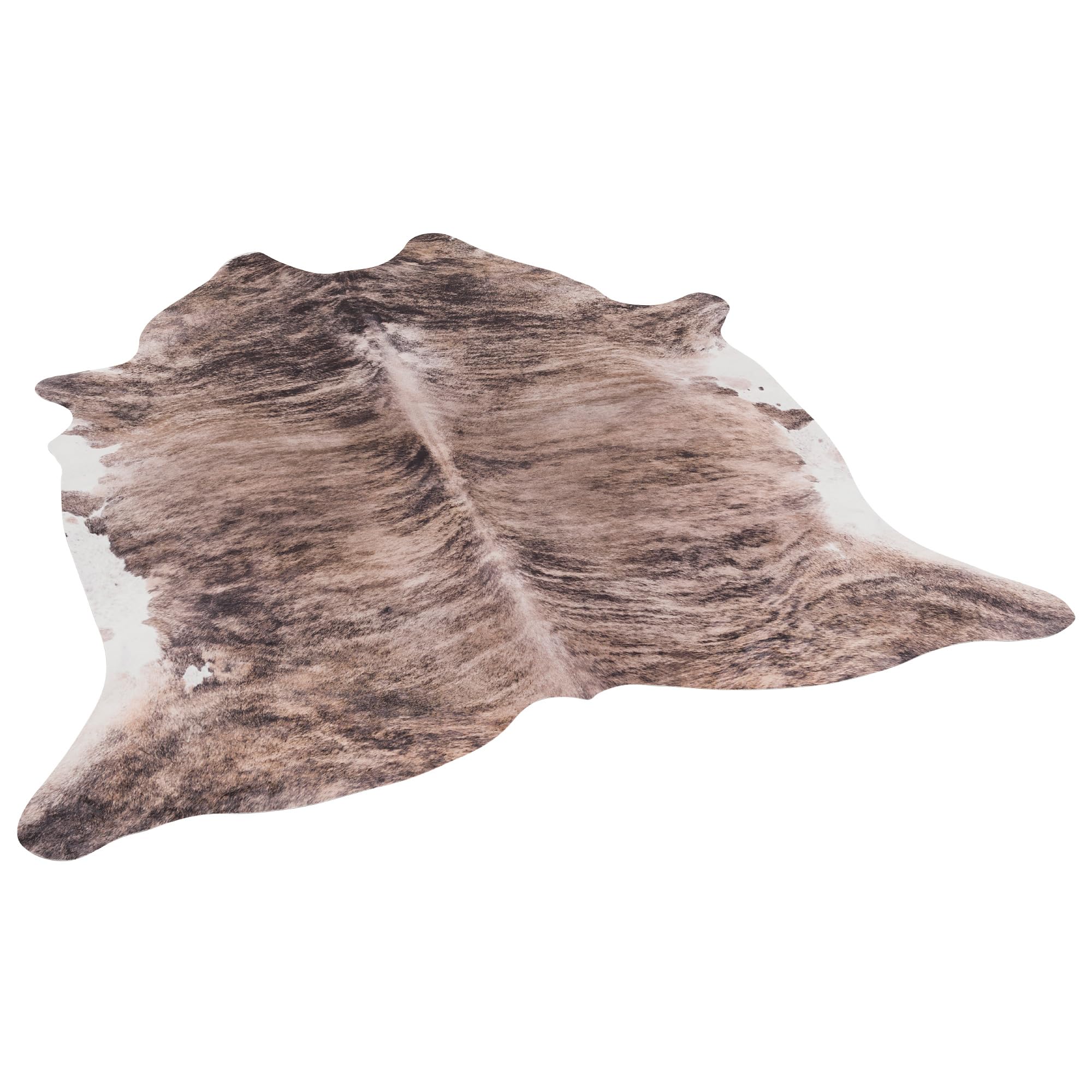 Peau de Vache - Tapis en Fibres synthétiques - Marron Beige - 3 Tailles