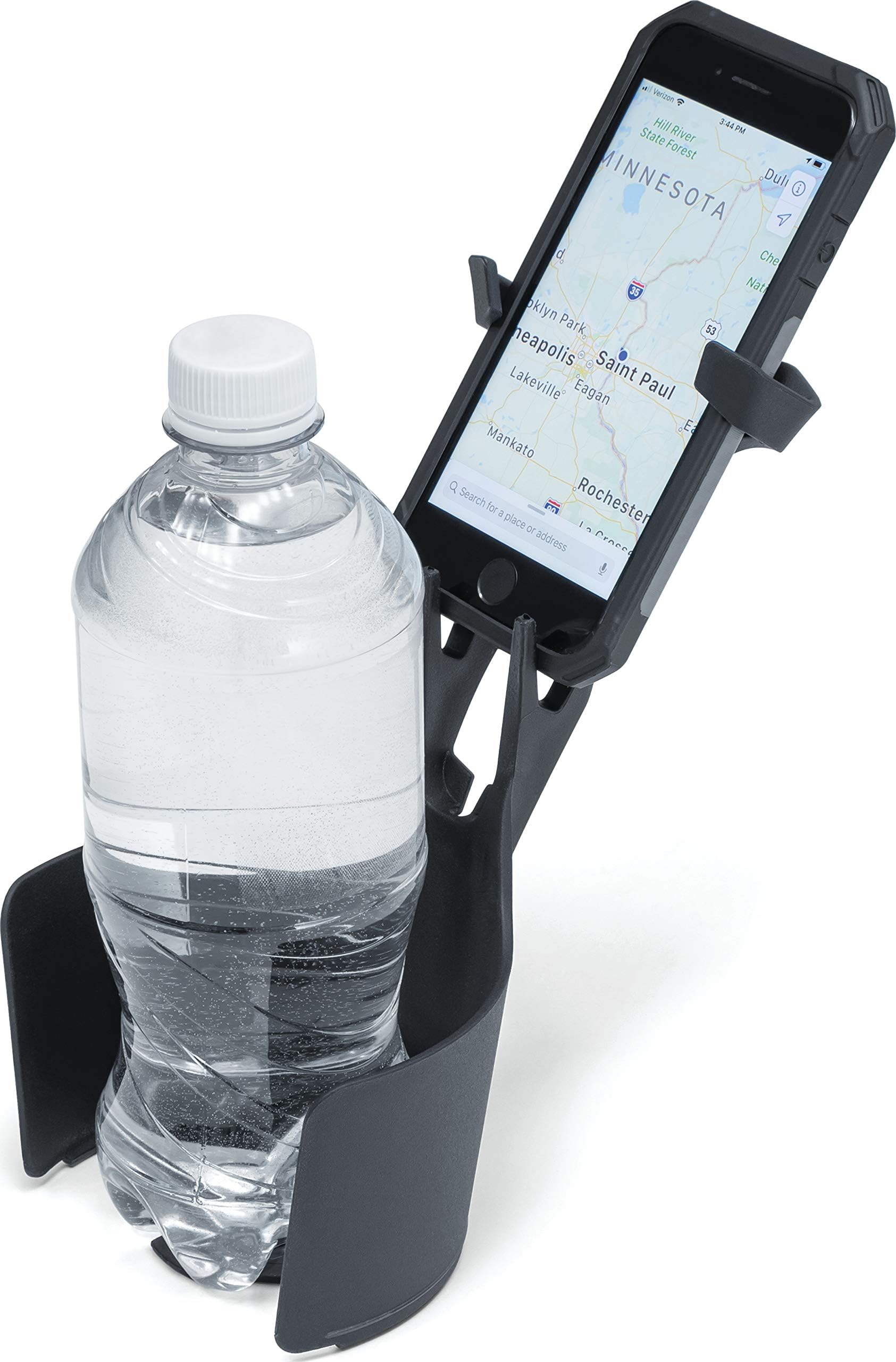 6474 Free-Flex Cup and Cell Phone Device Holder: Mounts in Cars, Trucks, Vans, UTVs with Flexible Arms Securing Various Phones/Cases, Black