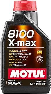 Motul 104531 Aceite de Motor 8100 X-MAX 0W-40 1 L, Color marrón