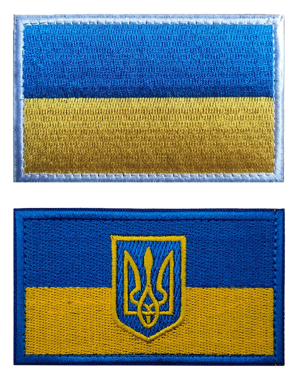 AliPlus Ukraine Tactical Patches - 2PCS Embroidered Defend Ukraine Sniper Hook & Loop Black Patches - View #11