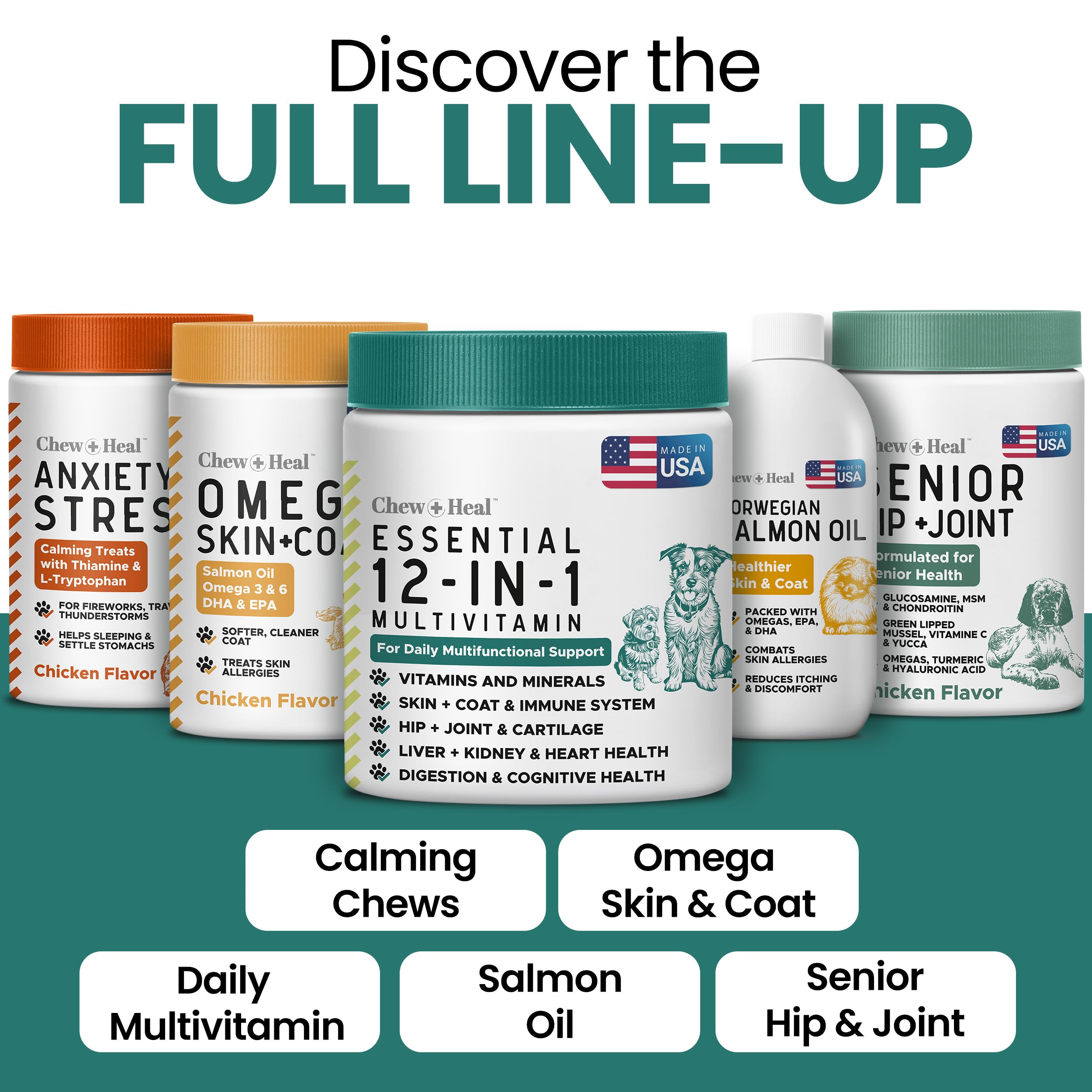Dog Vitamins and Supplements, 12-in-1 Multivitamin 60 Ct - Puppy & Senior — Amazon image 7