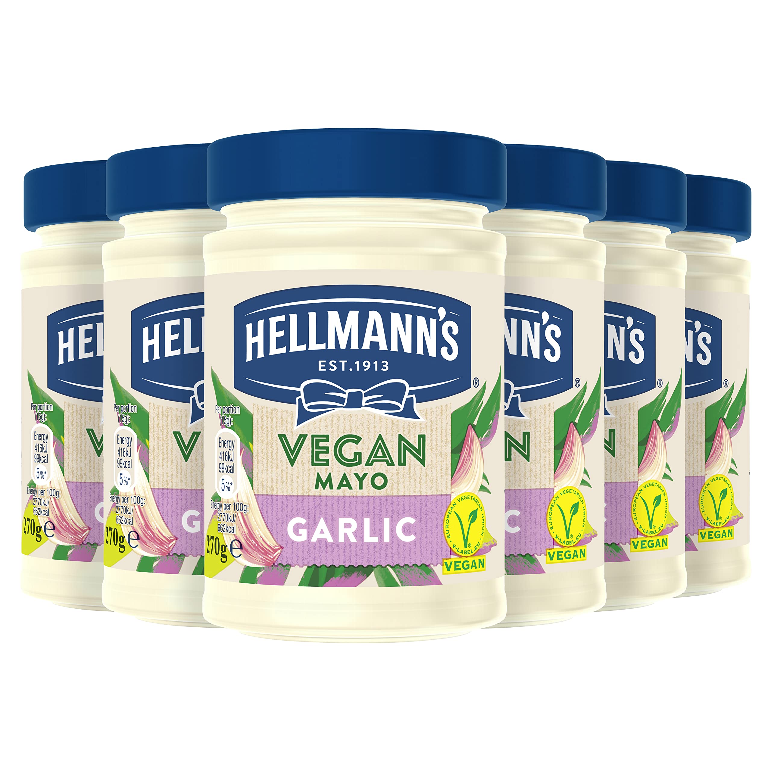 Buy Hellmann's Vegan Garlic Mayo condiment for sandwiches, wraps and