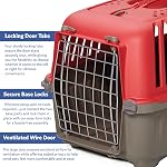MidWest Homes for Pets Spree Travel Pet Carrier, Dog Carrier Features Easy Assembly and Not The Tedious Nut & Bolt Assembly of Competitors, Red, 24-Inch Small Dog Breeds (1424SPR)