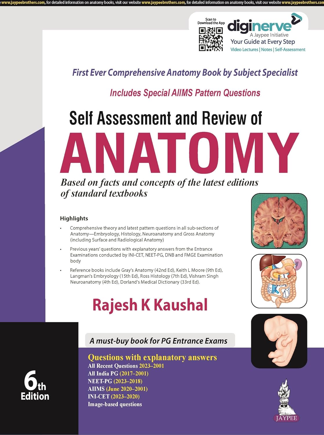 Rajesh Kaushal Anatomy Classes 2019 Self Assessment and Review of Anatomy: Kaushal, Rajesh K: 9789356962996