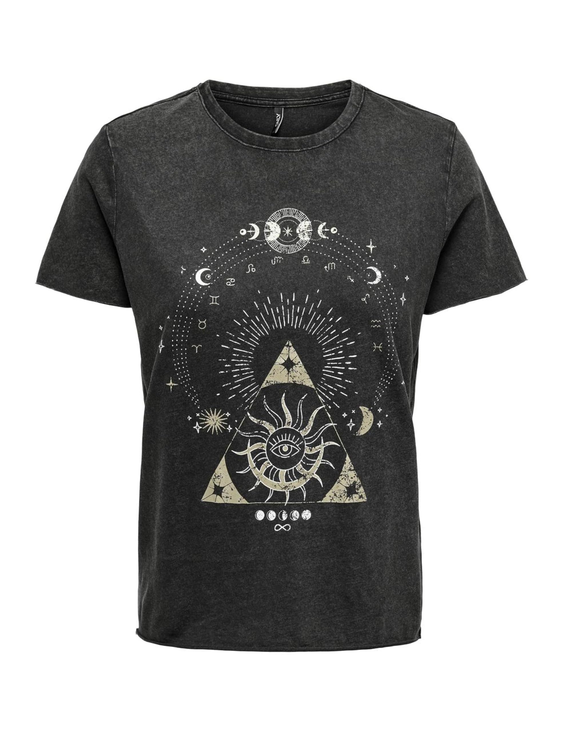 Only Women's Black/Print: Zodiac Skirt Onllesly Mini Skirt, M