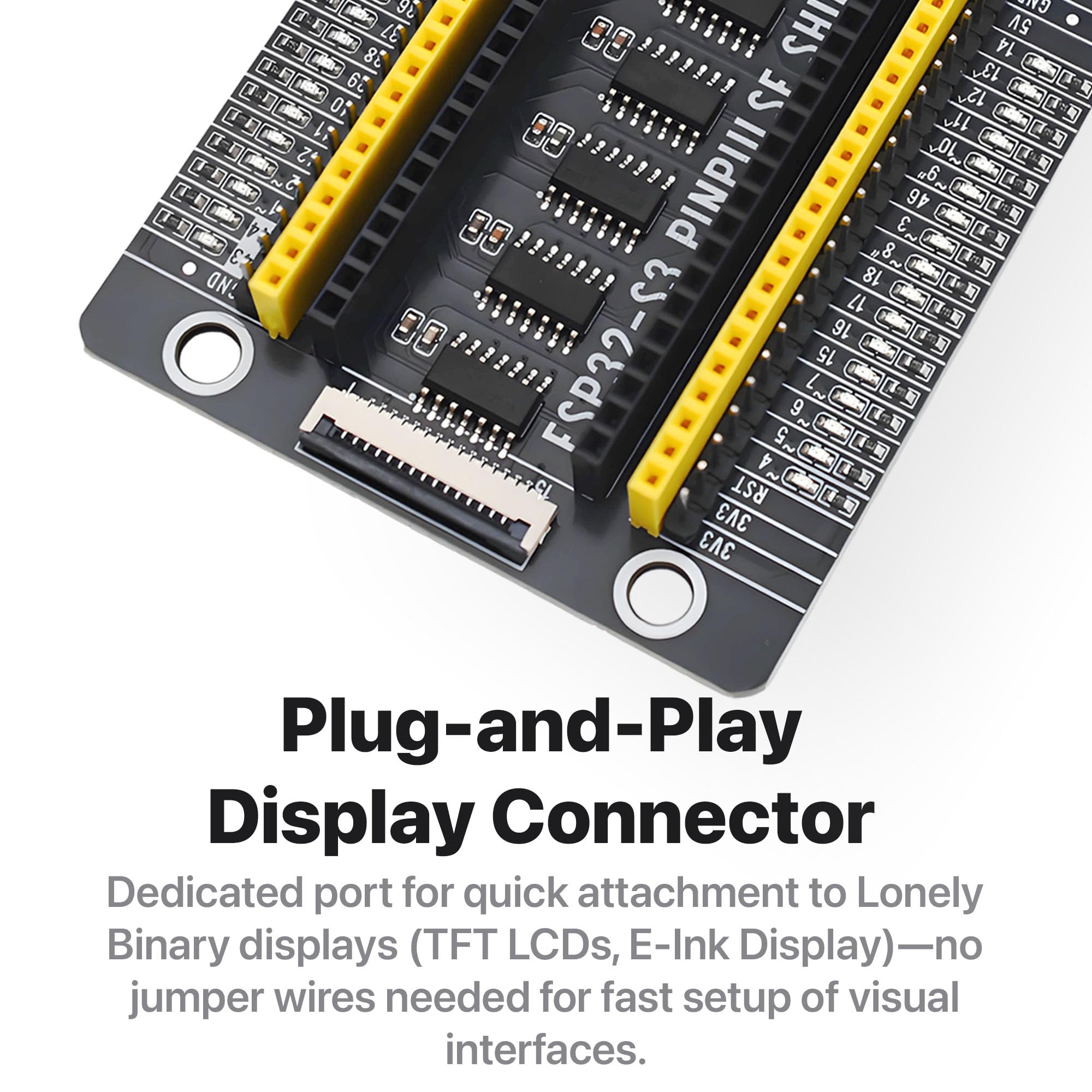 Lonely Binary 3X ESP32-S3 N16R8 Gold Edition con schermo PinPluse 16MB Flash 8MB PSRAM WiFi Bluetooth scheda di sviluppo compatibile con Arduino IDE, C ++, MicroPython