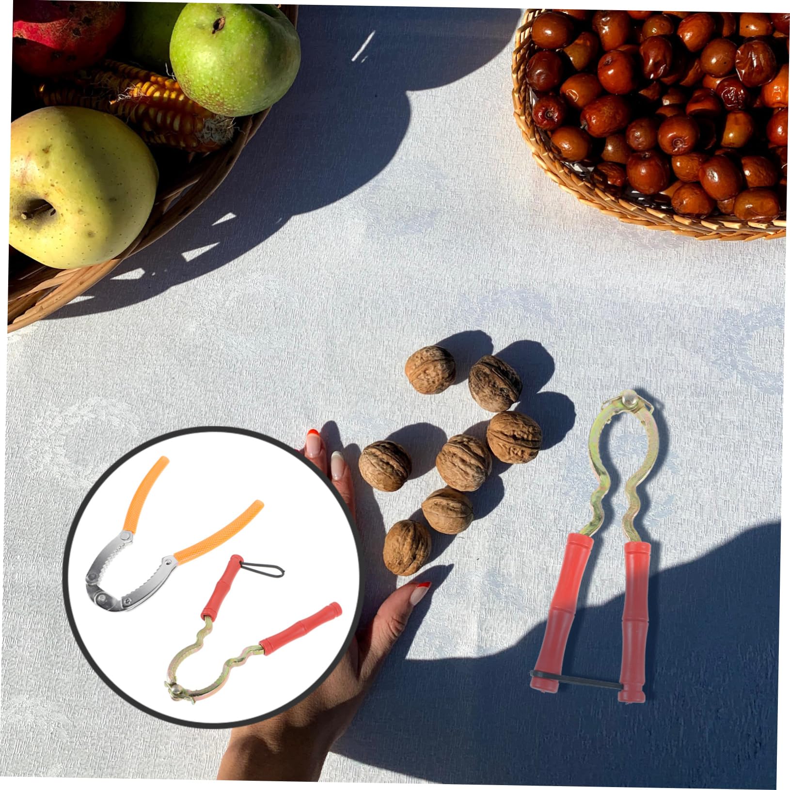 MAGICLULU 4 Juegos Abridor De Vino Cascanueces Taladro Eléctrico Cascanueces Herramientas para Abridor De Avellanas Herramienta para Nueces Trinquete Descascarador De Nueces 2 Piezas * 4