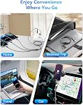 5 in 1 Multi Charging Cable,2Pack 4Ft Multiple Charger Cable USB A/C to Lightning/Type C/Micro USB Ports Multi Charger Cord Travel Universal Charging Cord for iPhone Series/Samsung/Tablets and More