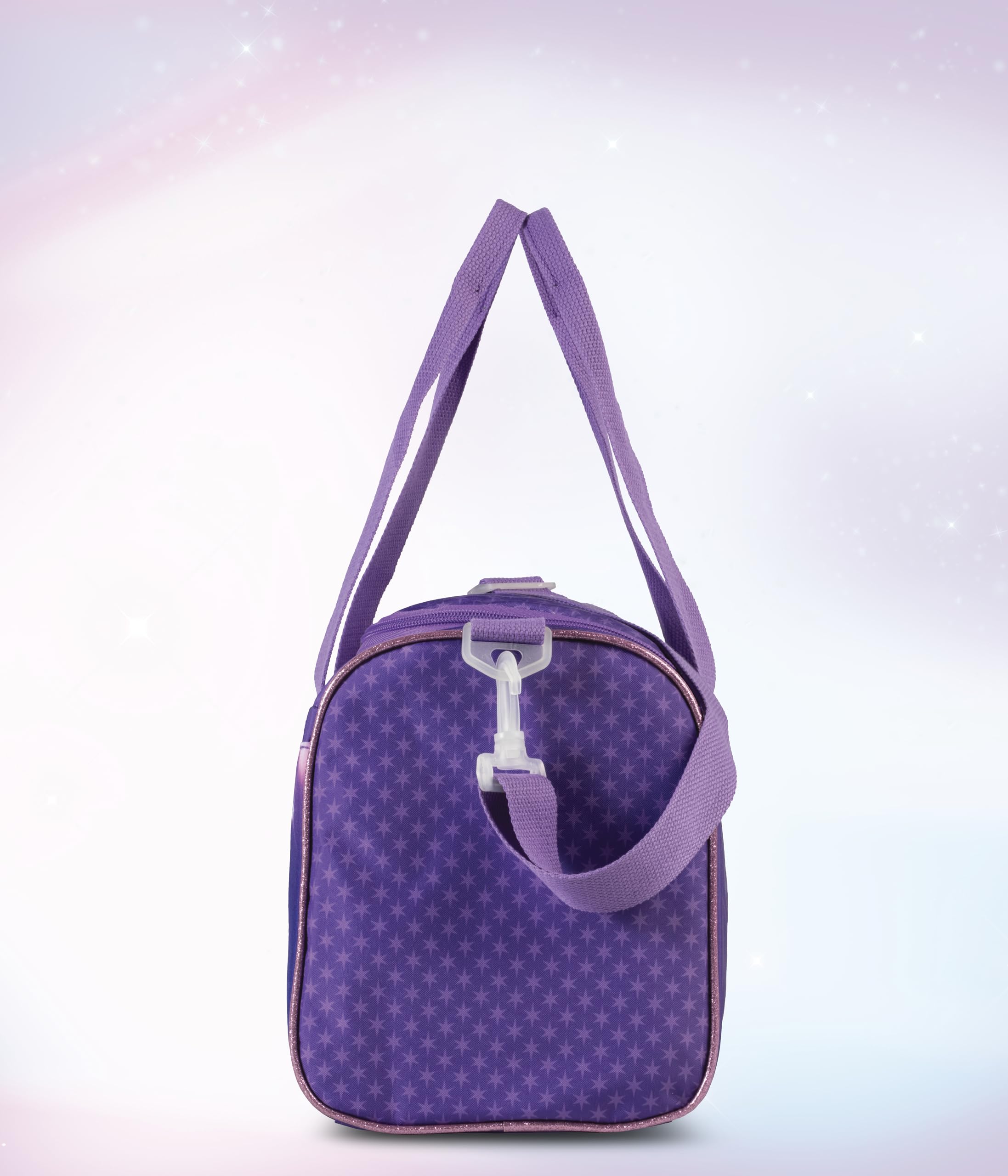 Unicorn Academy Borsa sportiva da bambina, 12 l, con scomparto principale con cerniera e tasca anteriore, tracolla regolabile e 2 manici, design unicorno viola, 22 x 36 x 19 cm, 320 g, borsa leggera
