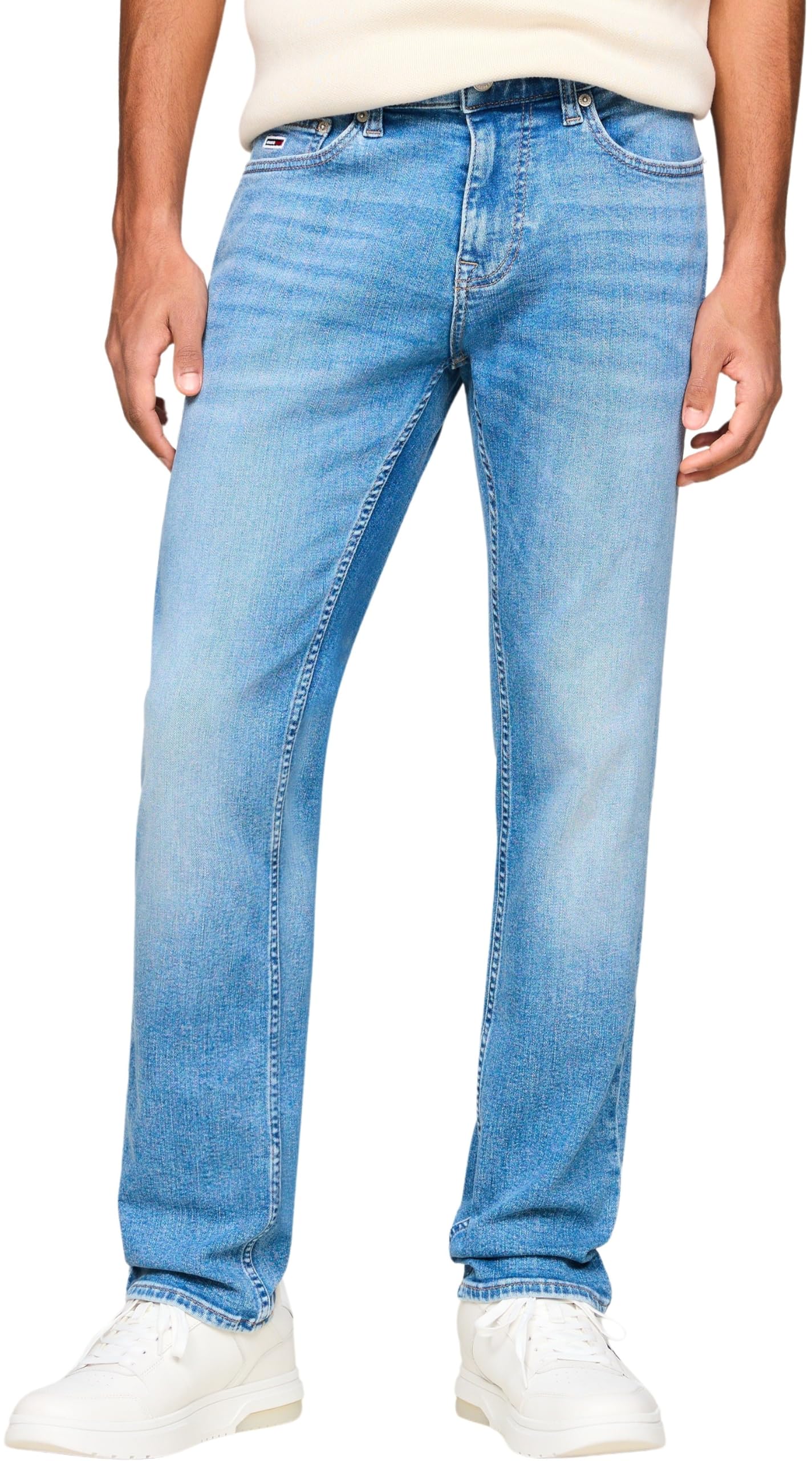 Tommy Jeans Men's Scanton Slim Ch0237 Co Slim, Denim Medium, 36W / 30L