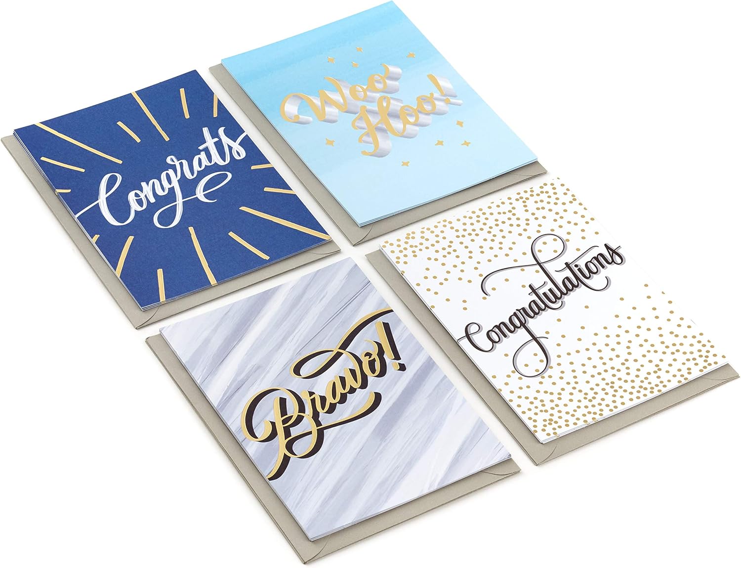 Hallmark Congratulations Cards Assortment, Bravo (Boxed Set of 12 Cards with Envelopes) for Graduation, Promotion, Wedding, All Occasion - Image 3
