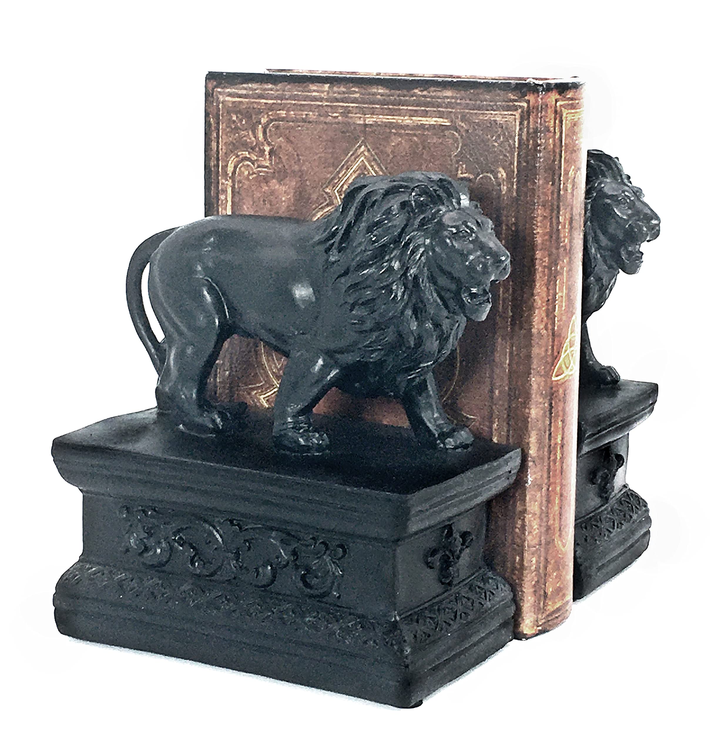 Amazon.com: Bellaa 23453 Decorative Bookends Lion Book Ends