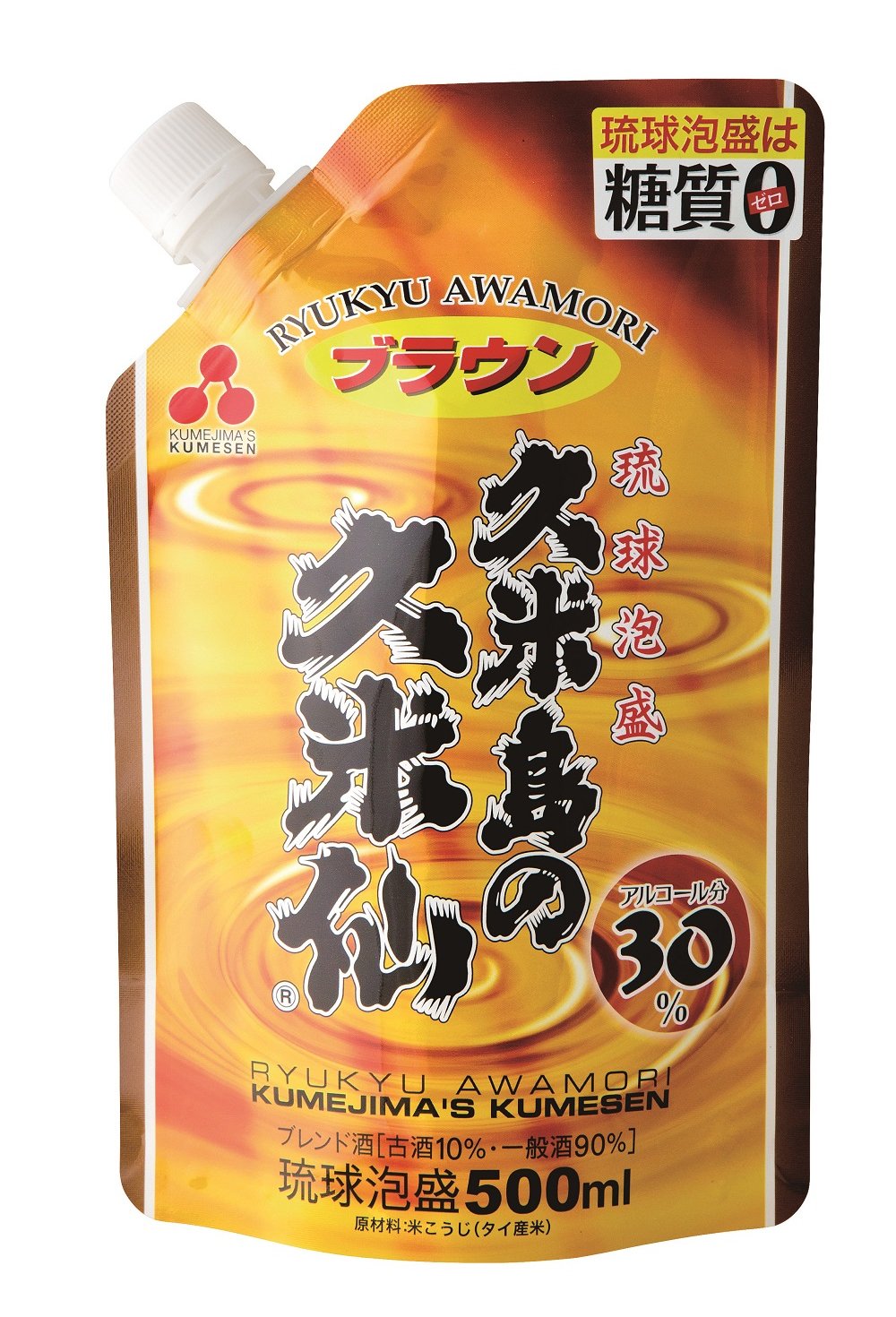 Amazon.co.jp: 久米島の久米仙 ブラウンパウチ [ 焼酎 30度 沖縄県